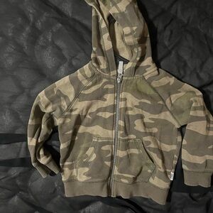 Carter's Green Camo Zip Hoodie